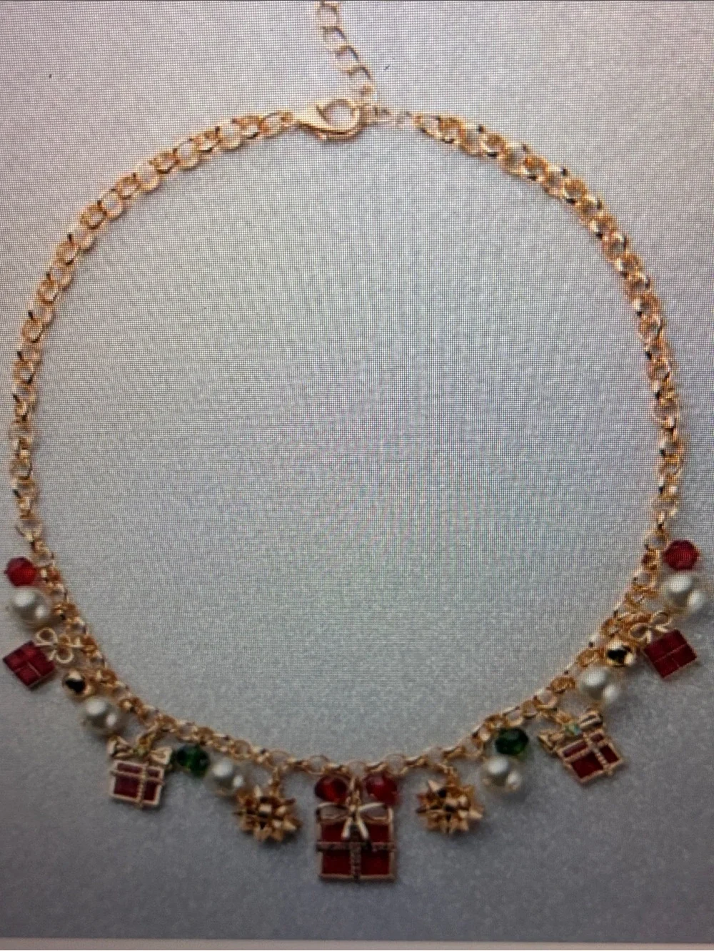 Pearly Wrapped Presents Necklace